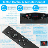 1Pc Vibration Exercise Machine Vibrating Plate Platform Whole Body Fitness Vibration Workout Equipment With 120 Speeds 1-20Mins Timer Resistant Bands Remote Control 330LBS Max Load
